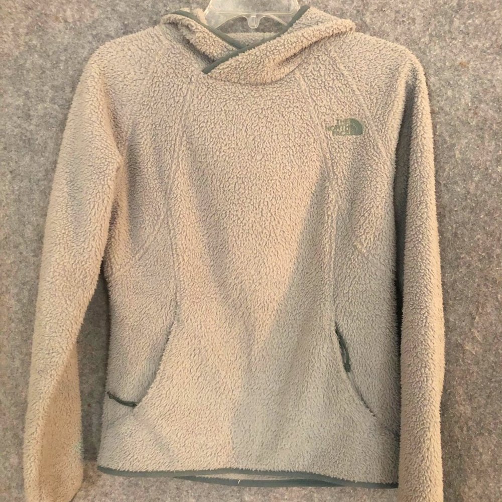 Sage Green North Face Hoodie, Size XS